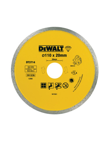 DT3714-QZ - Disco de Diamante 110mm