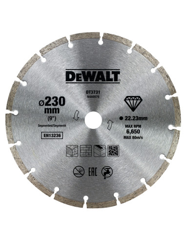 DT3731-QZ - Disco de diamante 230x22.2mm