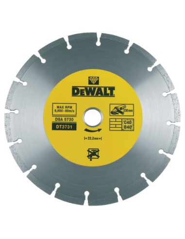 DT3731-QZ - Disco de diamante 230x22.2mm