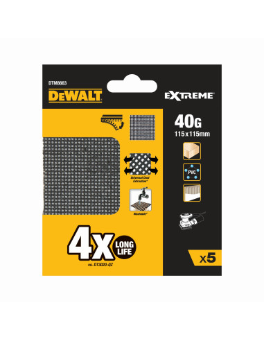 DTM8663-QZ - Lija de malla 1/4 de...