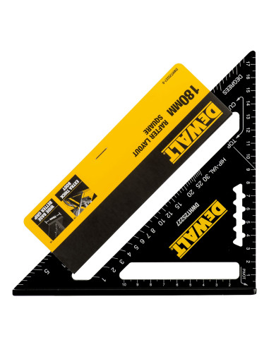 DWHT25227-0 Escuadra métrica 18cm