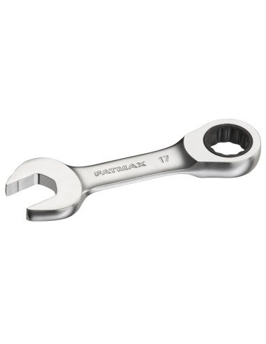 Llave combinada corta con carraca 17mm