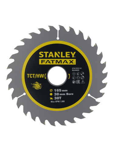 Disco de corte TCT/HW 165x30/20/16mm...