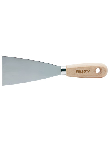 Espátula de acero con mango de madera...