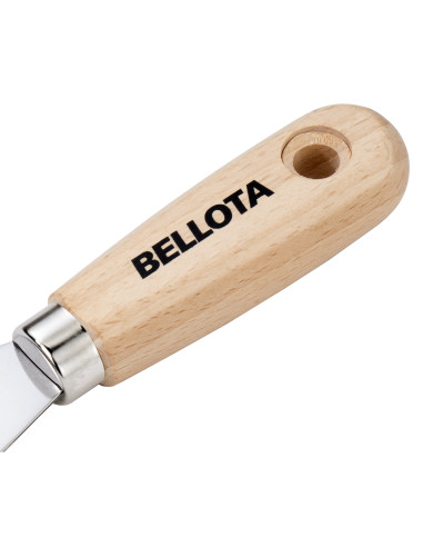 Espátula de acero con mango de madera...