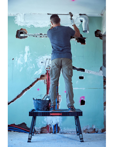 Banco de trabajo plegable y regulable...