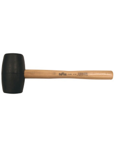 Maza de goma con mango madera