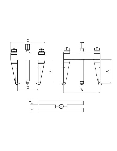 EXTRACTOR FORZA SERIE 1000 DE 2 PATAS