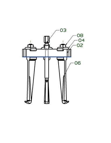 EXTRACTOR FORZA SERIE 1000 DE 3 PATAS