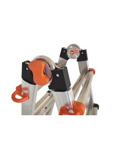 Escalera multiposición telescópica de...