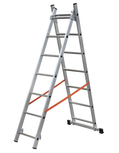 Escalera combinada de 2 tramos con...