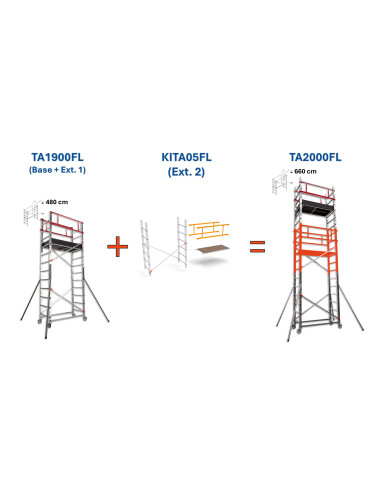 Andamio EN1004 de aluminio TA-FL