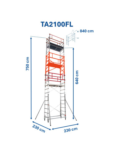 Andamio EN1004 de aluminio TA-FL
