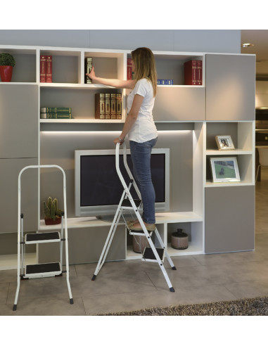 Mini escalera de acero con estribo...