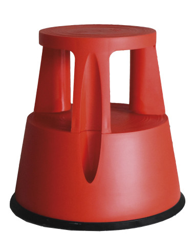 Taburete de plástico con ruedas...