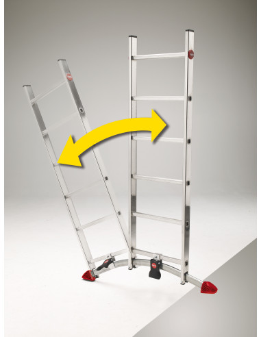 Escalera combinada de 3 tramos con...