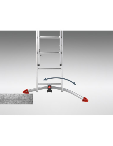 Escalera combinada de 3 tramos con...