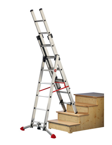 Escalera combinada de 3 tramos con...