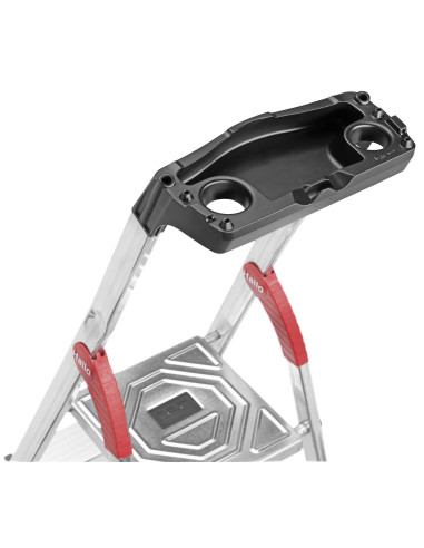 Escalera de tijera de aluminio con...