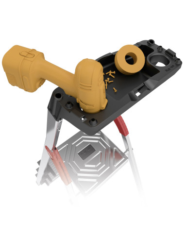 Escalera de tijera de aluminio con...