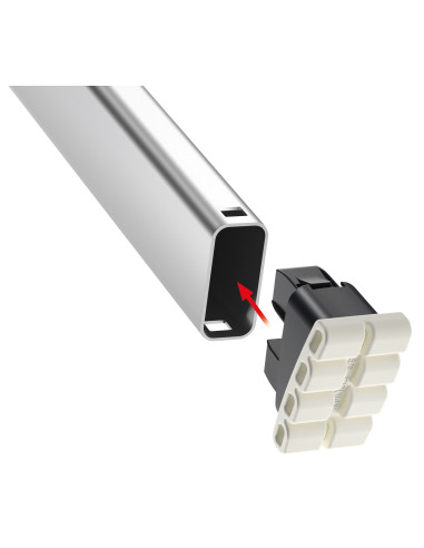 Escalera de tijera de aluminio con...