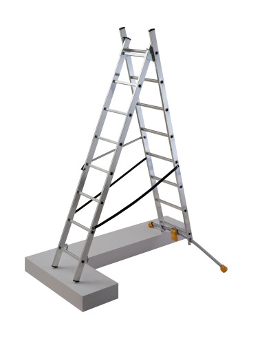 Escalera combinada de 2 tramos con...