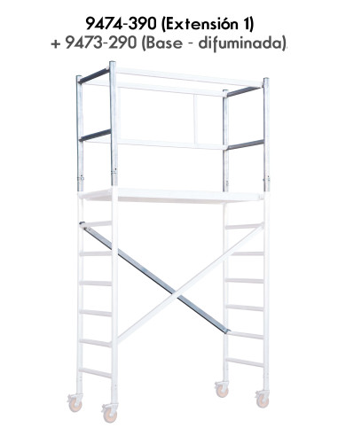 Andamio EN1004 de aluminio tubular...