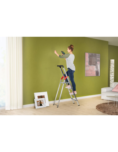 Escalera de tijera de aluminio L60...