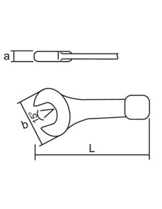 Llave fija de golpe (DIN 133) 2
