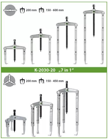 Juego de extractores de rodamientos...