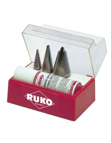 Juego de 3 brocas cónicas HSS y Spray...