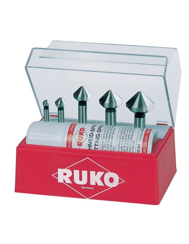 Juego de 5 avellanadores cónicos DIN...