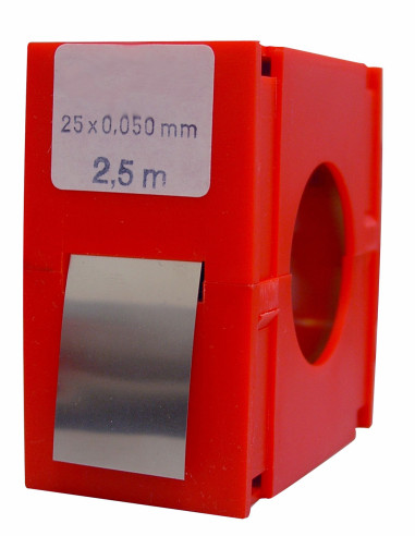 Rollo fleje calibrado 2.5 metros x 25...