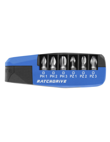 Caja de puntas con carraca Ratchdrive