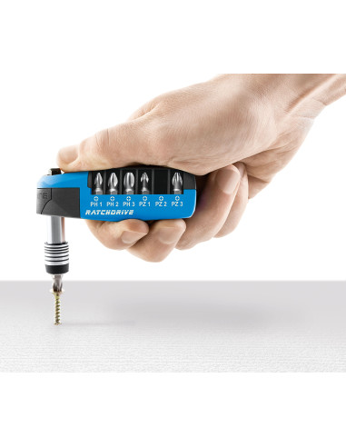 Caja de puntas con carraca Ratchdrive