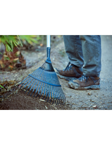 Escoba púas planas de acero templado,...