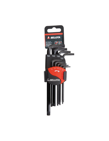 Juego clip de 9 llaves torx largas...