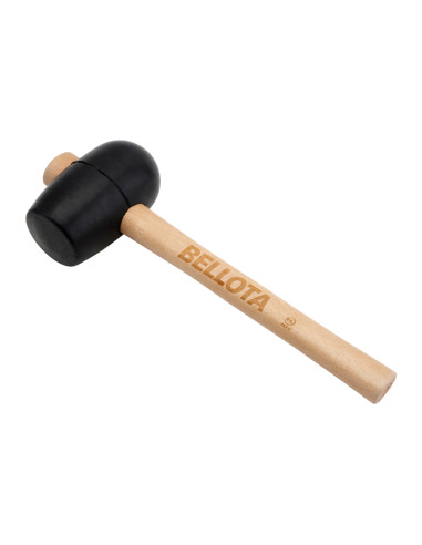 Maceta de goma negra con mango madera...