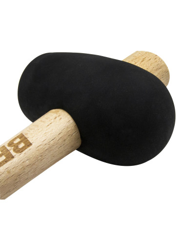 Maceta de goma negra con mango madera...