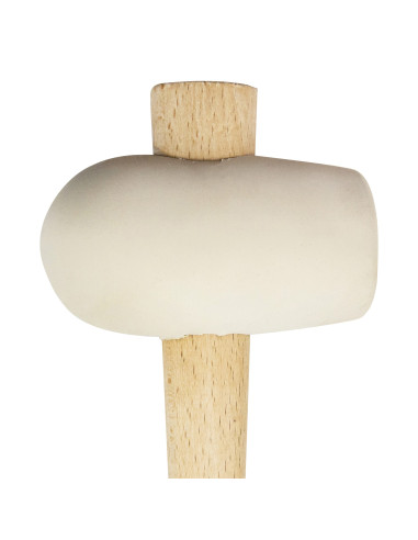 Maceta de goma blanca con mango de...