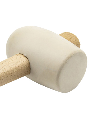 Maceta de goma blanca con mango de...