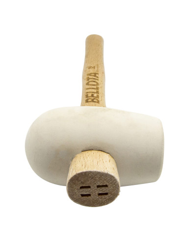 Maceta de goma blanca con mango de...