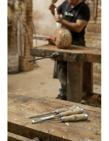 Kit formones con mango madera / 8910