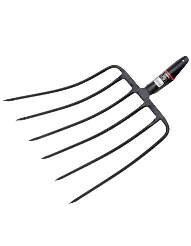 Horca forjada de 6 púas para recoger...