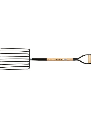 Horca forjada de 9 púas para...