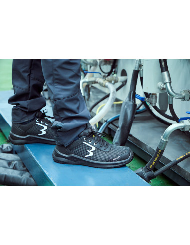 Zapatilla de seguridad Running Negro...