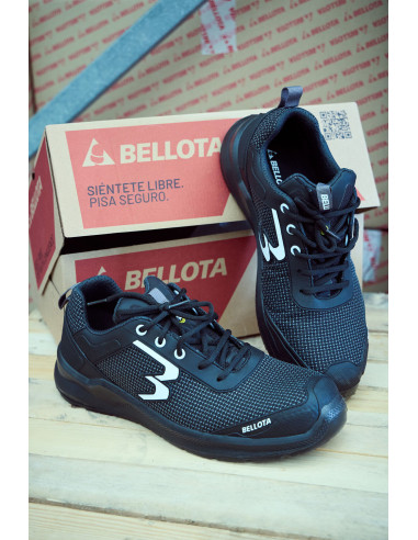 Zapatilla de seguridad Running Negro...