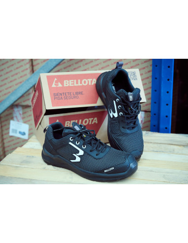 Zapatilla de seguridad Running Negro...