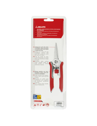 Tijera detalle hoja recta y...