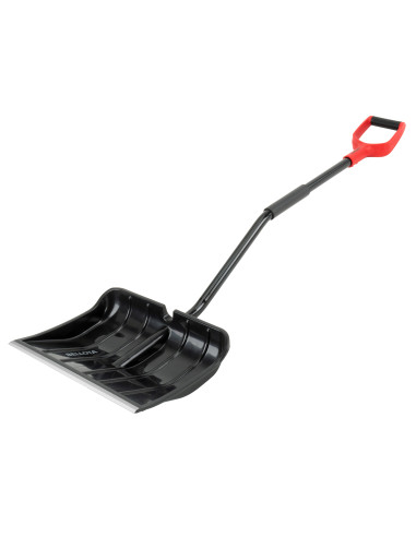 Pala de nieve ancha con borde metálico